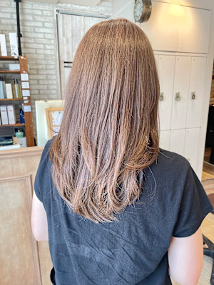 ブリーチなし明るめカラー