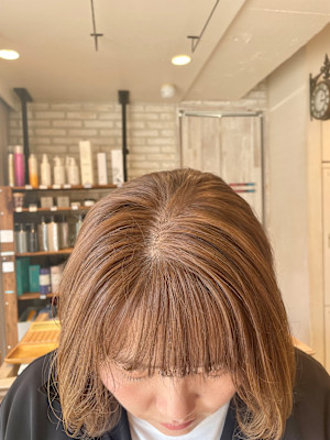 ブリーチなしベージュ系カラー