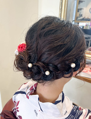 浴衣ヘアセット