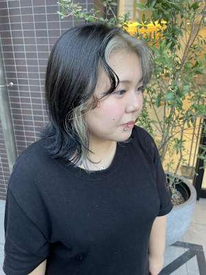 ♪前髪インナーカラー♪