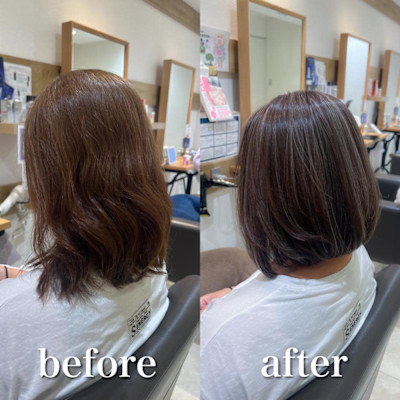 白髪ぼかし　脱白髪染め　【藤沢　藤沢駅】