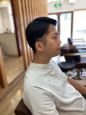 お客様髪質改善データ1395（ツーブロックショート）