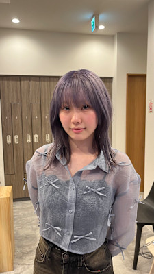 ブロンドにおちるpurple