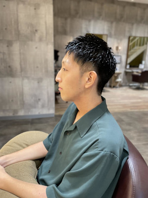 ツーブロックショート