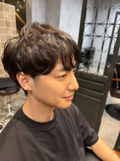 メンズ　ナチュラルパーマ