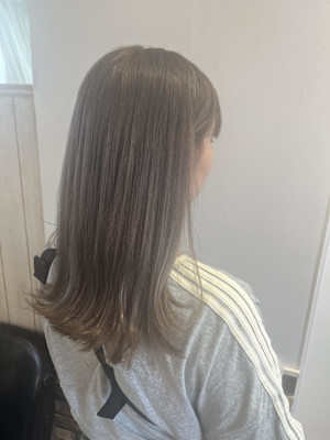 【透明感カラー】グレージュ