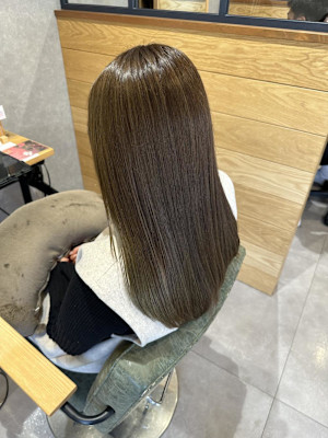 髪質改善×オリーブベージュ　『半個室』