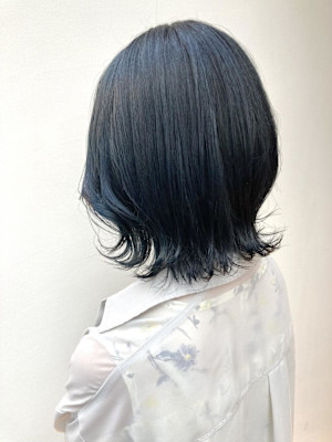 デザインカラー/レイヤーカット/ウェットヘア/オリーブベージ