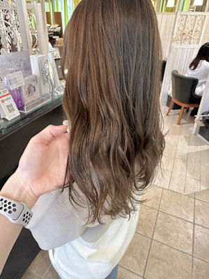 グレージュ　韓国ヘア 10代20代30代