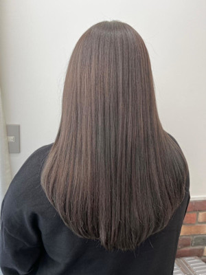 グレージュ　韓国ヘア 10代20代30代