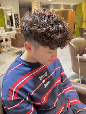 メンズカット　外国人風スペインカール/10代20代30代