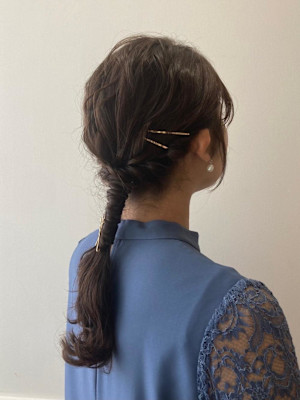 ヘアセットアレンジ　卒業式　浅草