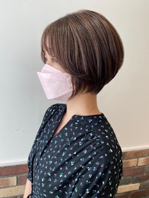 オレンジ　外ハネボブ　20代30代40代