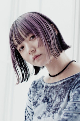 アンブレラカラー×切りっぱなしボブ2