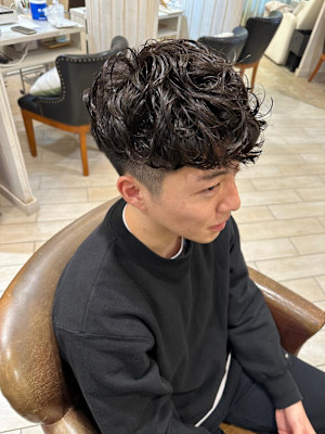 メンズパーマ　スペインカール 10代20代30代