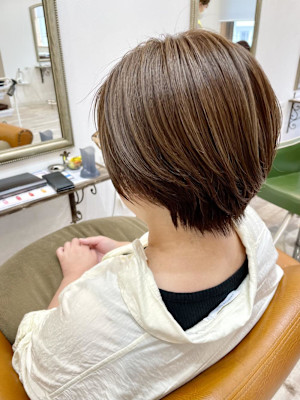 ナチュラルベージュ/大人ショート/エドルカラー