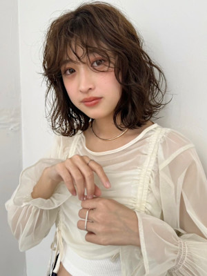 エアリーパーマ/似合わせカット/ボブ/コテ巻きパーマ