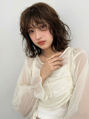 エアリーパーマ/似合わせカット/ボブ/コテ巻きパーマ