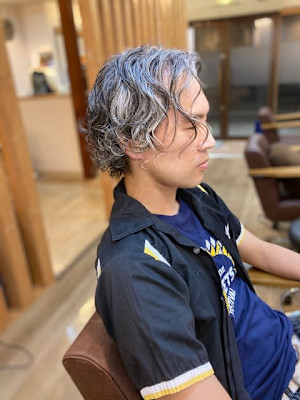 お客様髪質改善データ1403（メンズパーマ）