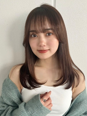 髪質改善/ストレート/アッシュブラウン/艶カラー