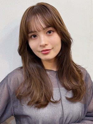 くびれロング/似合わせカット/小顔カット/コテ巻きパーマ