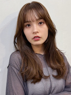 くびれロング/似合わせカット/小顔カット/コテ巻きパーマ