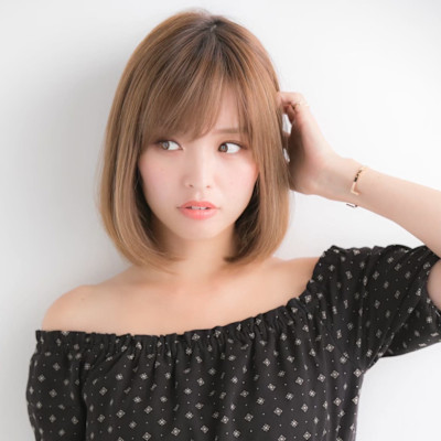 山村/小顔前下がりボブ/ナチュラルボブ/マチルダボブ/銀座