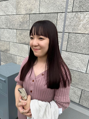 KUsU(クス)×セミロング×レッドブラウン