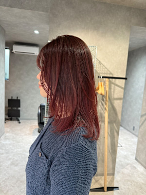 KUsU(クス)×ミディアム×レッドブラウン