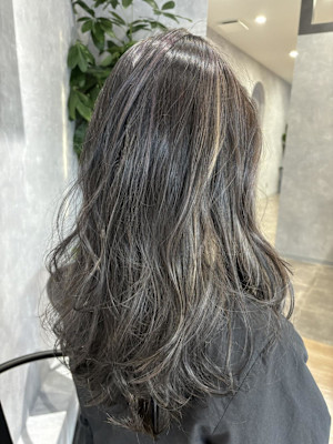 コントラストハイライト/白髪ぼかし/グレージュ【RIE】