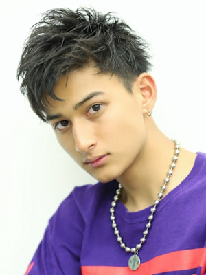 アシメアップバング ツーブロック  刈り上げ メンズ 天神