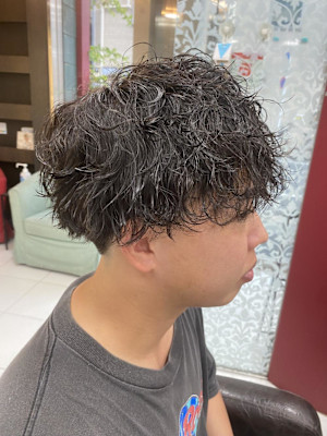 波巻きスパイラルパーマ/メンズ　岩崎錦糸町北口