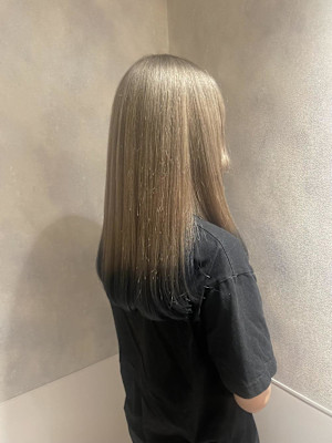 ミルクティーベージュ/デザインカラー/エンドカラー