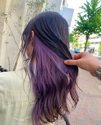 ラベンダーインナーカラー