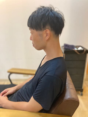 お客様髪質改善データ1404（ツーブロックマッシュ）