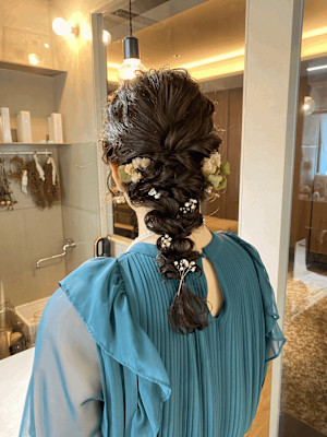 20代30代　大人ガーリーゆるふわ編みおろし