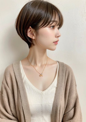 小顔ショートボブ