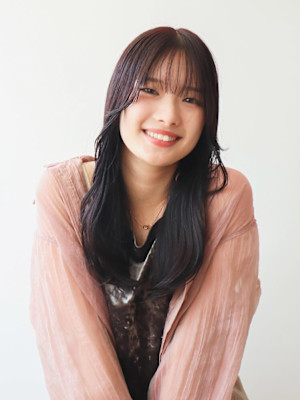 lavender　color　ラベンダーカラー　ロングへア