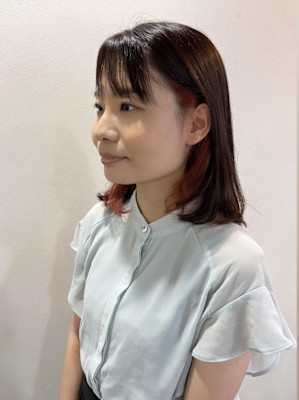 【老沼優希】オススメ！秋のインナーカラー