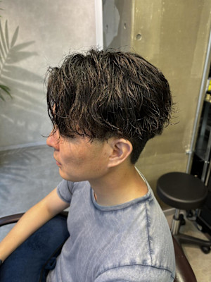 miu＆宇都宮良太　メンズお洒落パーマ