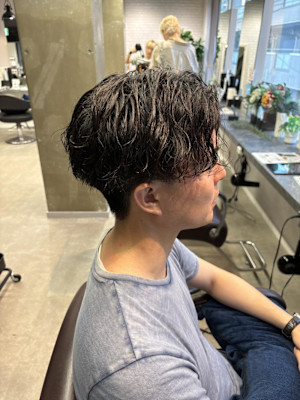 miu&宇都宮良太　メンズお洒落パーマ