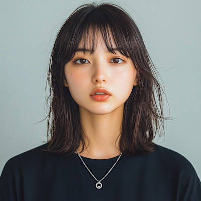 【BABEL】シースルーバング×外ハネミディ