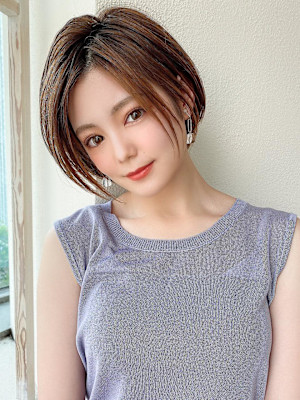 30代/40/小顔/前髪/イメチェン/ショートボブ/髪質改善
