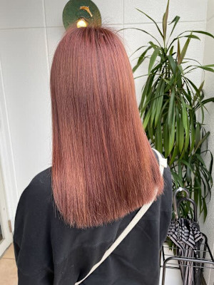 ブリーチなし/ナチュラルピンクブラウン