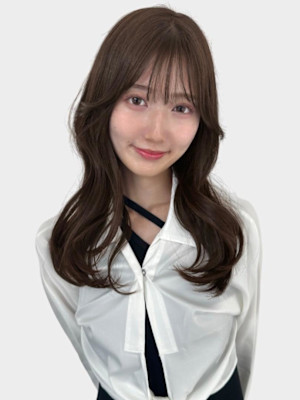 20代30代/艶髪/ココアブラウン/くびれミディ