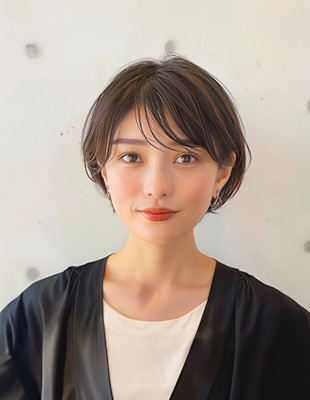 ナチュラルで柔らかなショートスタイル
