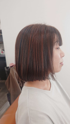 ブリーチなしアンブレラカラー