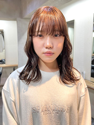 ワイドバング_ブラウンカラー