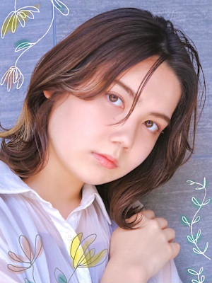 ハイライトがおしゃれ可愛い♪くびれボブカットで長めのボブも◎