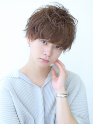 無造作シャドウパーママッシュ ツーブロック 刈り上げ 福岡